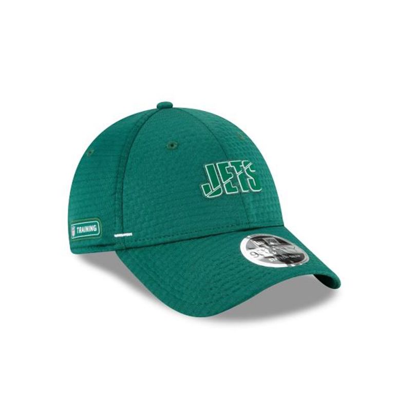 NFL New York Jets Official Summer Sideline Stretch Snap 9Forty Snapback (HMB9741) - Green New Era Caps